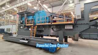 নির্মাণের জন্য শক্তিশালী হাইড্রোলিক শঙ্কু পেষণকারী