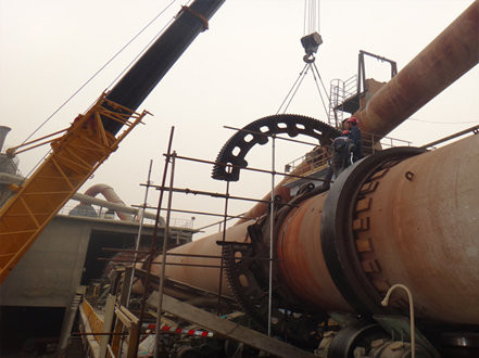 ZG45 ZG42CrMO Rotary Kiln Girth Gear Big Ring For Mining Mill Can Custom