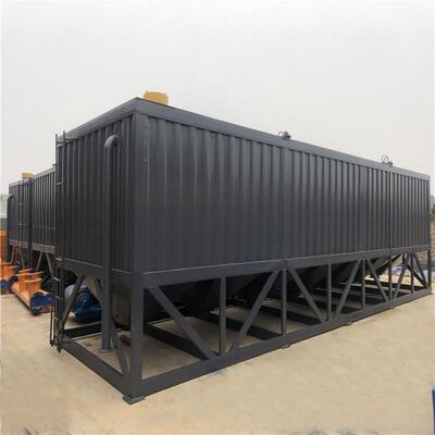 Cement Plant Equipments Factory Supply Horizontal Cement Tank Single And Double Layer Horizontal Cement Silo With Multiple Discharge Ports