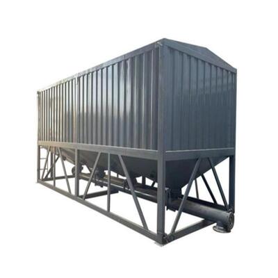Low Profile Horizontal Cement Silo, Bulk Powder Storage Horizontal Cement Tank Cement Plant Equipments