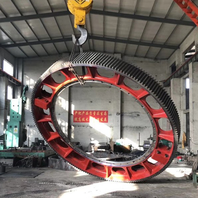 Heavy Duty 16000mm Ball Mill Girth Gear For Ball Mill And Rotary Kiln