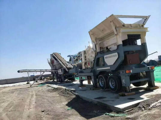 স্থিতিশীল উপাদান আউটপুট সহ মোবাইল ক্রাশিং প্ল্যান্ট মসৃণভাবে কাজ করে