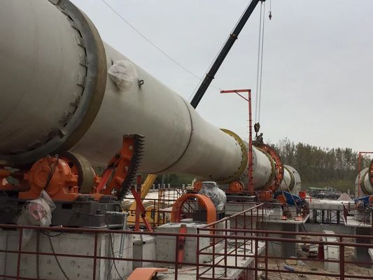 খনির সরঞ্জামের জন্য বার্নার জিপসাম 2.2×6.5M 14t/H সিমেন্ট রোটারি ভাটা