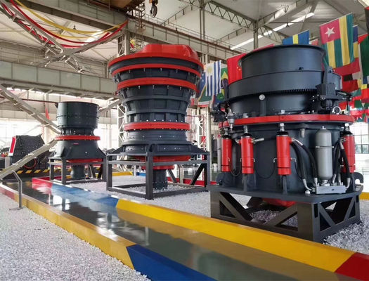 কংক্রিট স্প্রিং মোবাইল শঙ্কু 1200TPH স্টোন পেষণকারী মেশিন