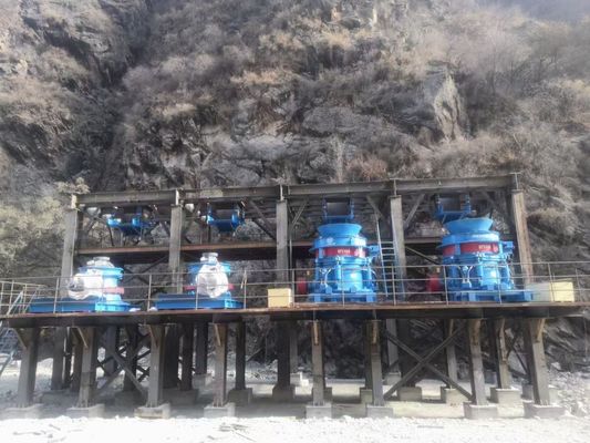 35-460 মিমি হার্ড স্টোন পেষণকারী মেশিন মোবাইল শঙ্কু পেষণকারী