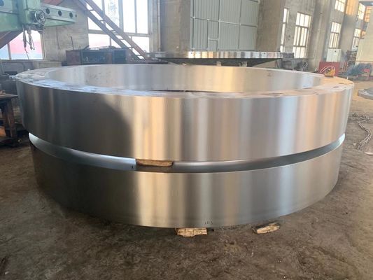 রোটারি কিল স্পেয়ার পার্টস 42 ক্রোমো সিমেন্ট রোটারি কিলন টায়ার বড় ব্যাস কাস্টিং স্টিল